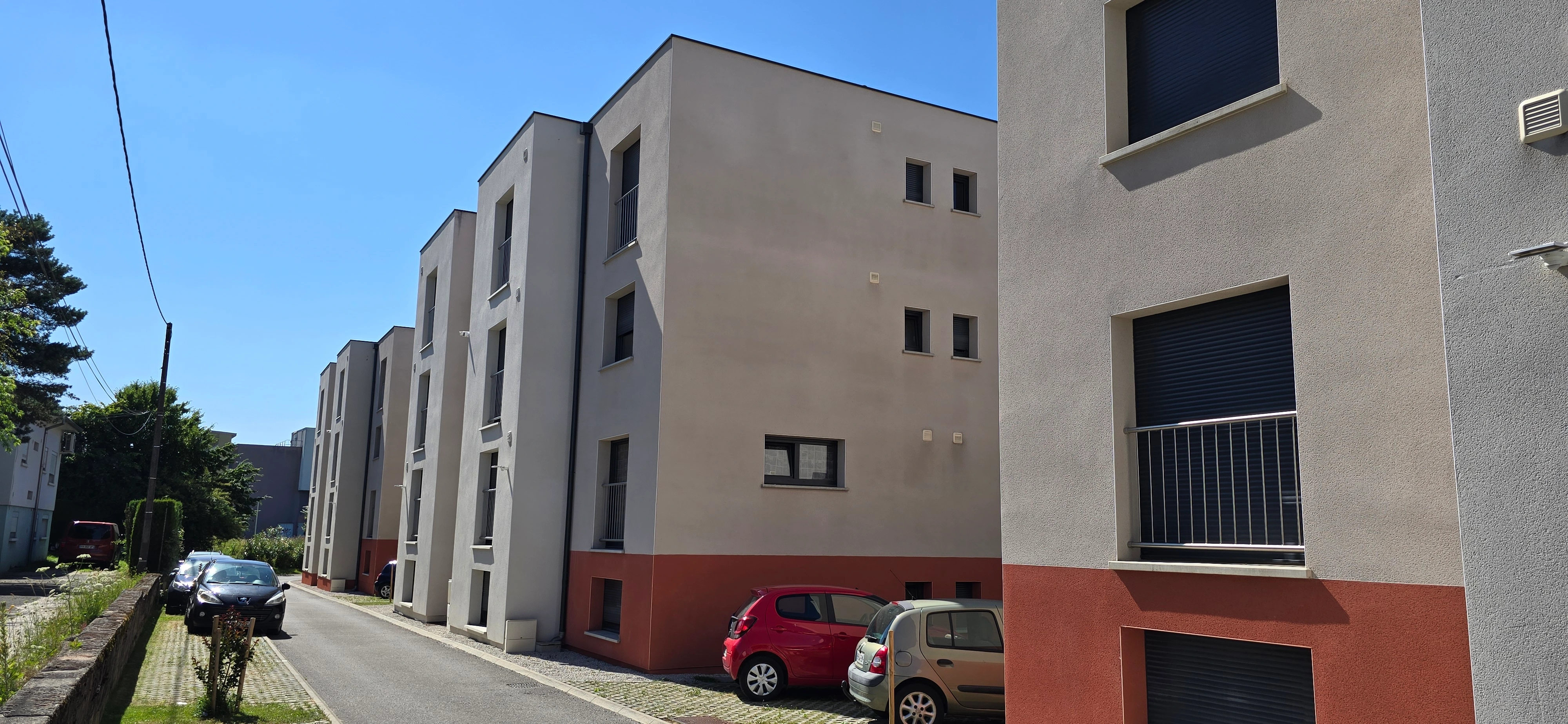 extérieur de la résidence étudiante à montbeliard